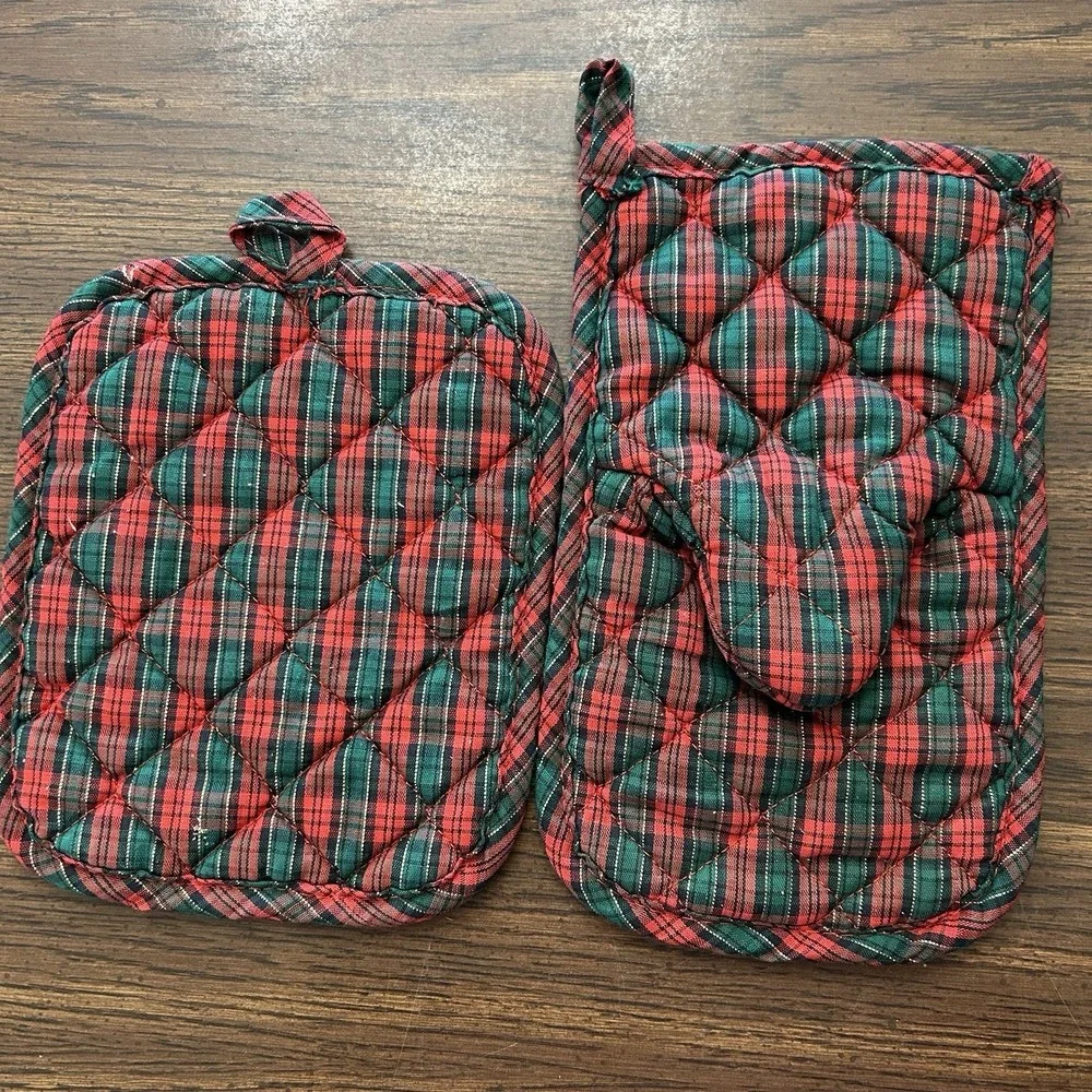 Plaid set pot